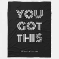 Black Personalised YOU GOT THIS Motivational