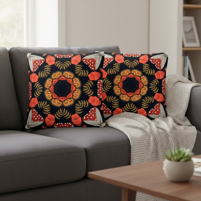 Black Petals  Cushion (Creator Uploaded)