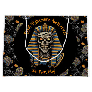 🖤 Black Pharaoh Mummy Gift Bag 🎃👑