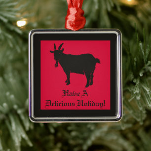 Black Phillip Folk Horror Metal Tree Decoration