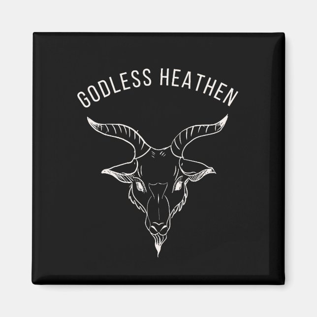 Black Phillip Godless Heathen  Magnet (Front)