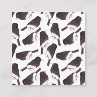 Black phoebe watercolor birds enclosure card