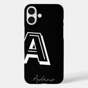 Black phone case - personalised nom