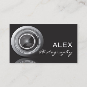 Black Photography Business Cards