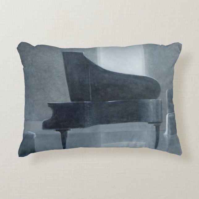 Black piano 2004 decorative cushion (Front)
