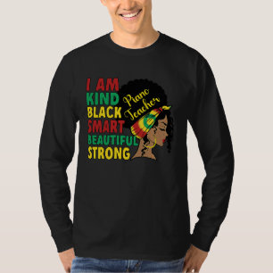 Black Piano Teacher African American Piano Teachin T-Shirt