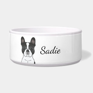 Black Piebald French Bulldog / Frenchie Dog & Name