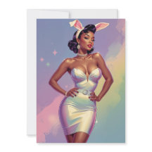Black Pin-Up Easter Bunny Ears