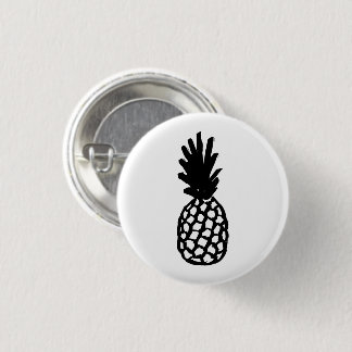 Black Pineapple 3 Cm Round Badge