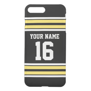 Black Pineapple Yellow Team Jersey Name Number iPhone 8 Plus/7 Plus Case