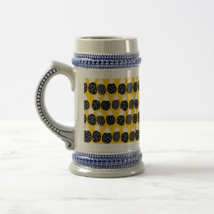 Black pineapples beer stein