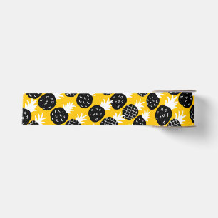 Black pineapples grosgrain ribbon