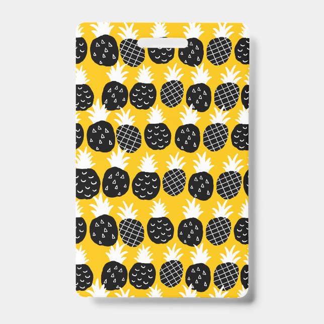 Black pineapples ID badge (Front)