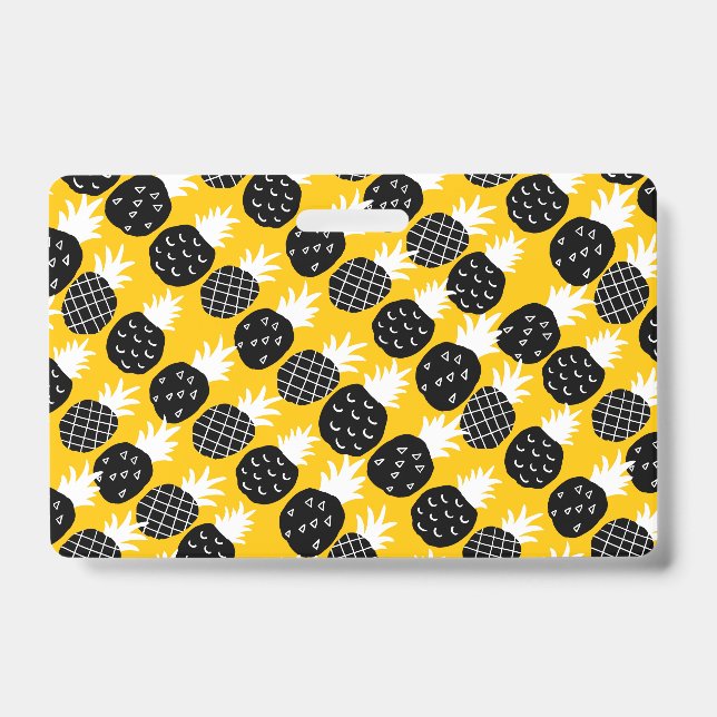 Black pineapples ID badge (Front)