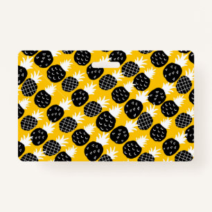 Black pineapples ID badge