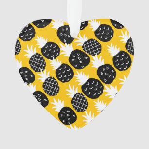 Black pineapples ornament