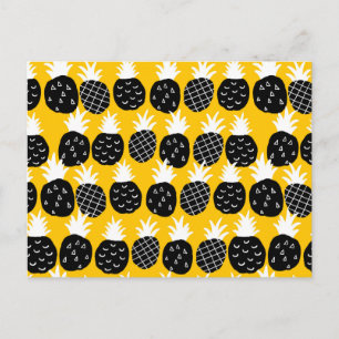 Black pineapples postcard
