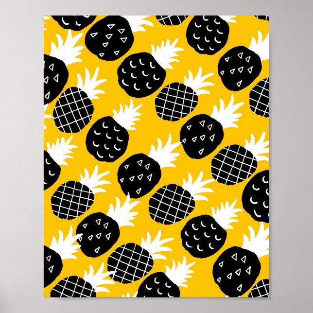 Black pineapples poster (Front)