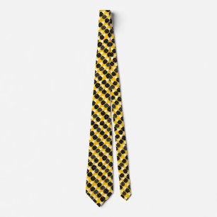 Black pineapples tie