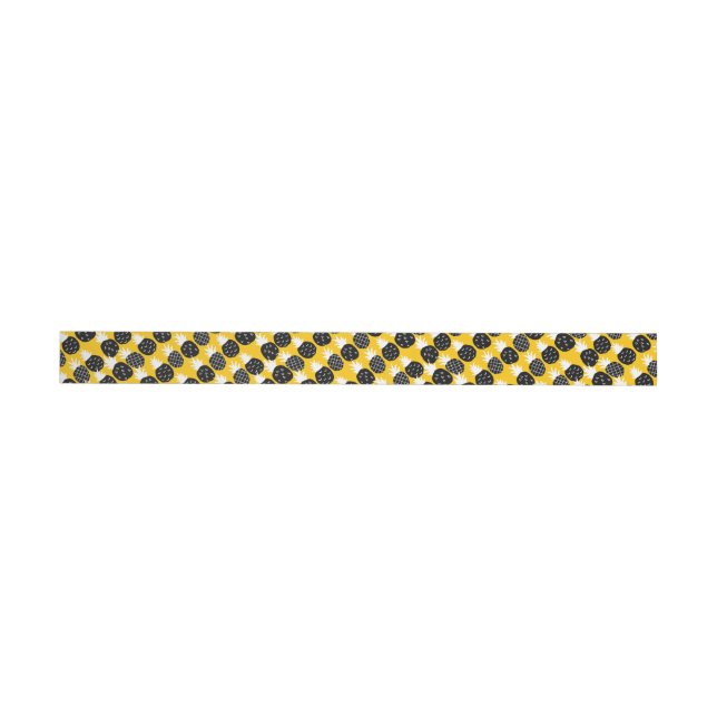Black pineapples wrap around label (Individual)