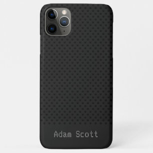 Black Pinhole Carbon Fibre Graphite Polymer Case-Mate iPhone Case