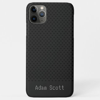 Black Pinhole Carbon Fibre Graphite Polymer Case-Mate iPhone Case