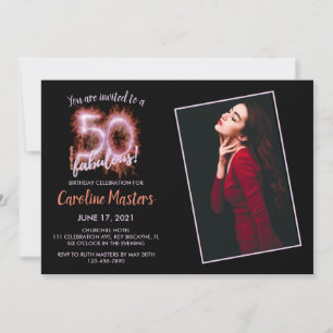 Black Pink 50 & still Fabulous 50th Birthday Party