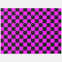 Black + Pink Check Chequered Chequerboard Pattern