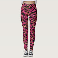 Black Pink Gold Zebra Stripes Animal Print Pattern