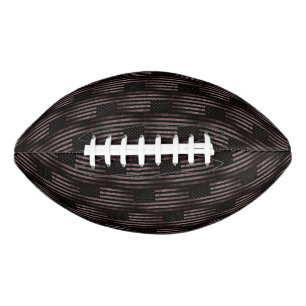 Black Pink Grunge Vintage American Flag Pattern Football