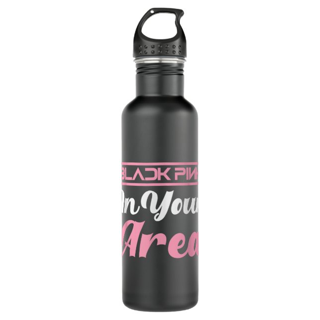 Black Pink in your Area Kpop Kpop Korea Pop      710 Ml Water Bottle (Front)
