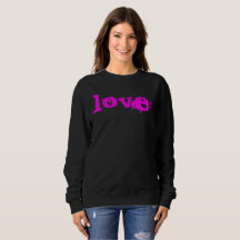 Black & Pink LOVE Sweatshirt For HER