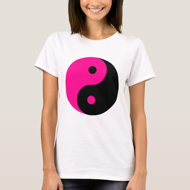 black pink yin yang T-Shirt (Front)