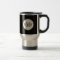 Black Pinstripe Monogram Mug