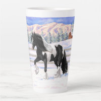 Black Pinto Piebald Gypsy Vanner Draught Horse