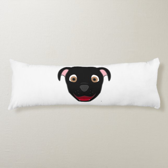Black Pitbull Body Cushion (Front)