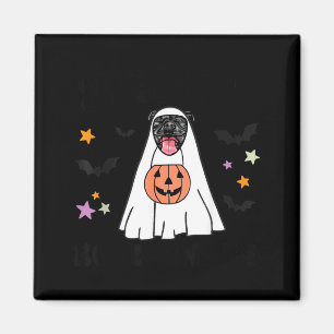Black Pitbull Boo Ghost Dog Lover Happy Halloween Magnet