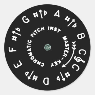 Black Pitchpipe Classic Round Sticker