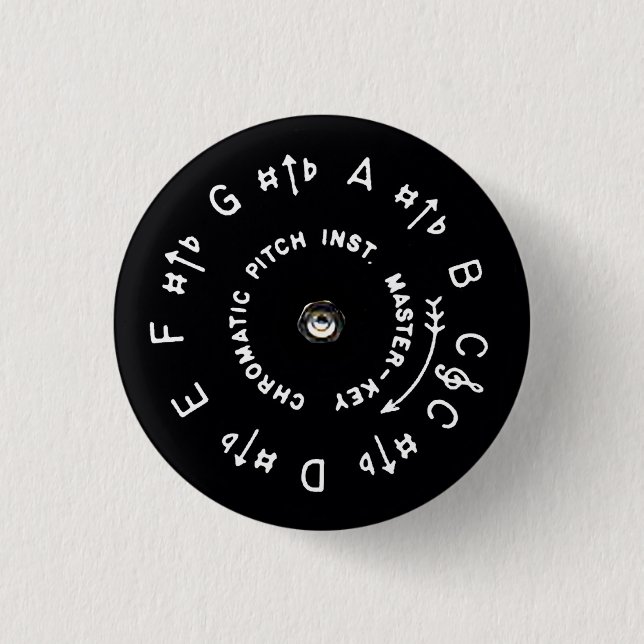 Black Pitchpipe Small 3 Cm Round Badge (Front)