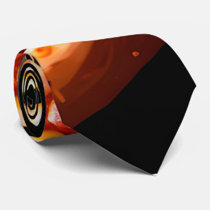 Black Pizza Cut Slice Neck Tie