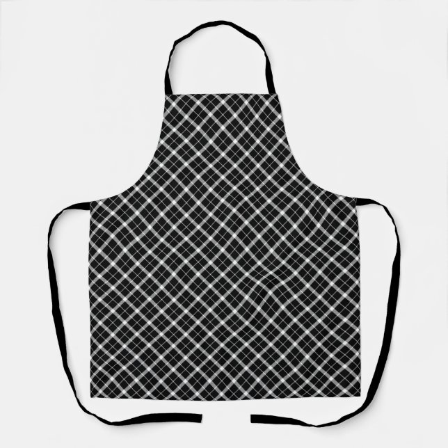 Black Plaid  Apron (Front)