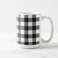 Black Plaid Buffalo Check Pattern