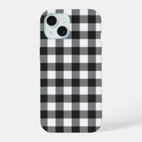 Black Plaid Buffalo Check Pattern