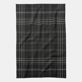 Black Plaid Tea Towel