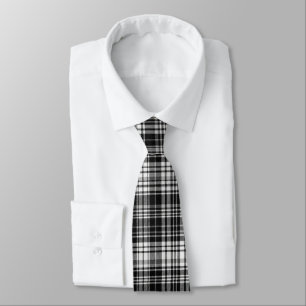 Black Plaid Tie