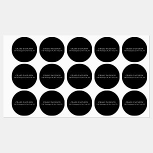Black Plain Minimalist Elegant Classical Design