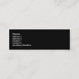 Black -Plain- Profile Card