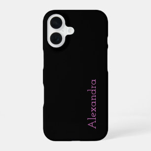 Black Plain solid colour Case-Mate iPhone Case