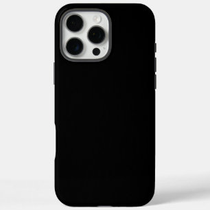Black Plain solid colour Case-Mate iPhone Case