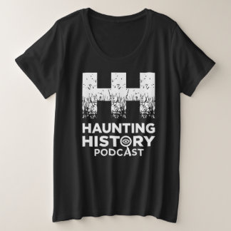 Black Plus T with white HHP Logo Plus Size T-Shirt